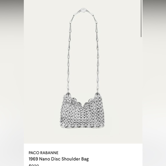 PACO RABANNE 1969 Nano Disc Shoulder Bag - Picture 3 of 7